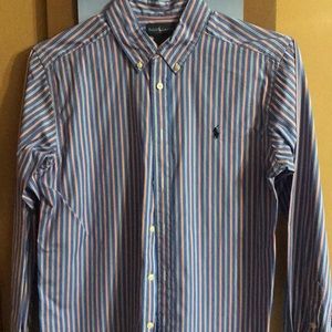 Boys long sleeve button up Polo by Ralph Lauren